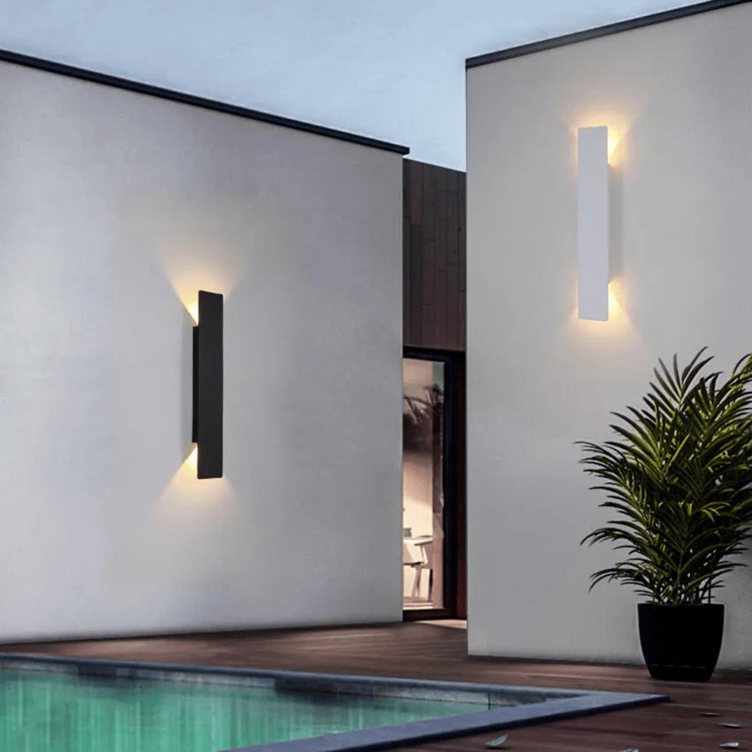 Vernlia - Værtett utendørs vegglampe i aluminium