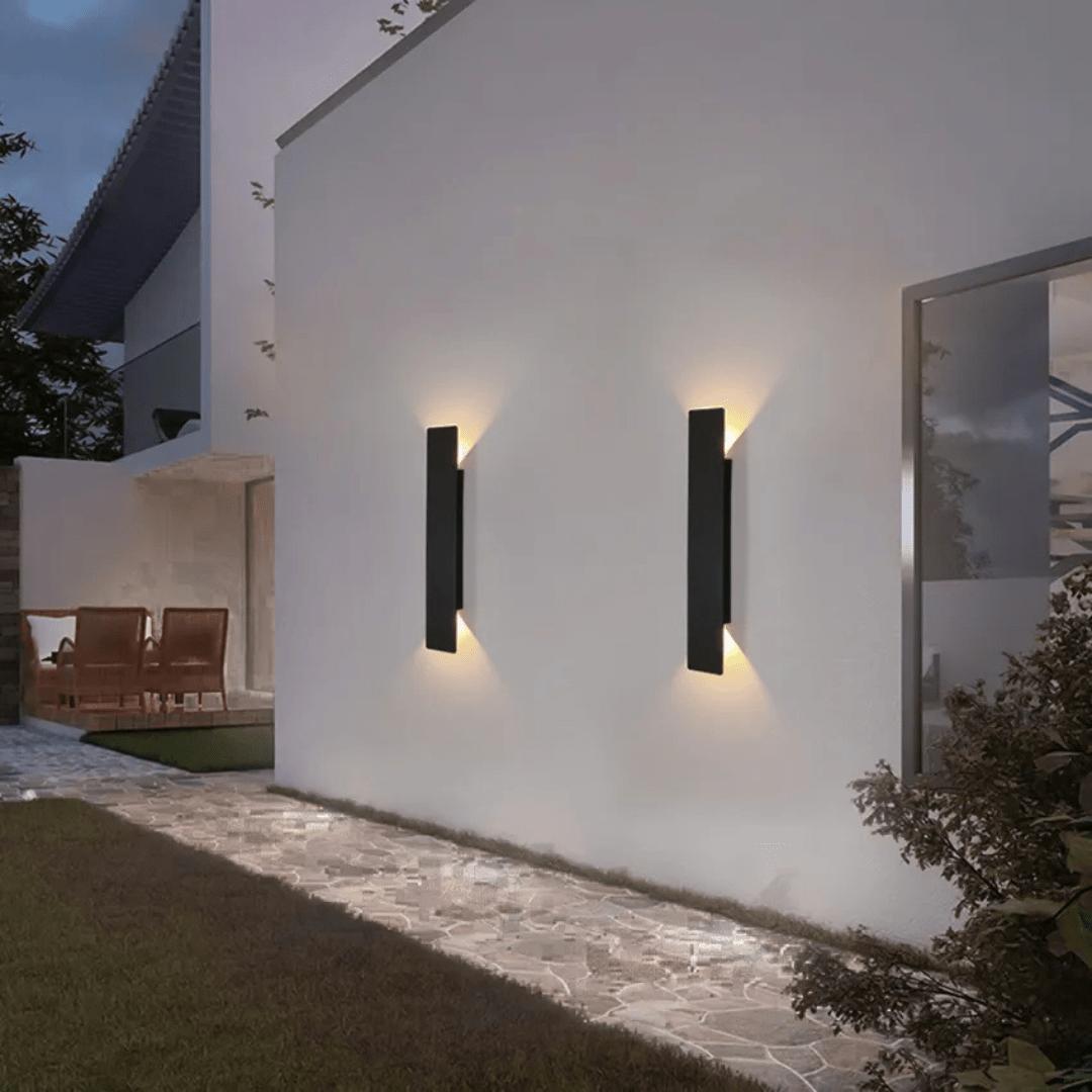 Vernlia - Værtett utendørs vegglampe i aluminium