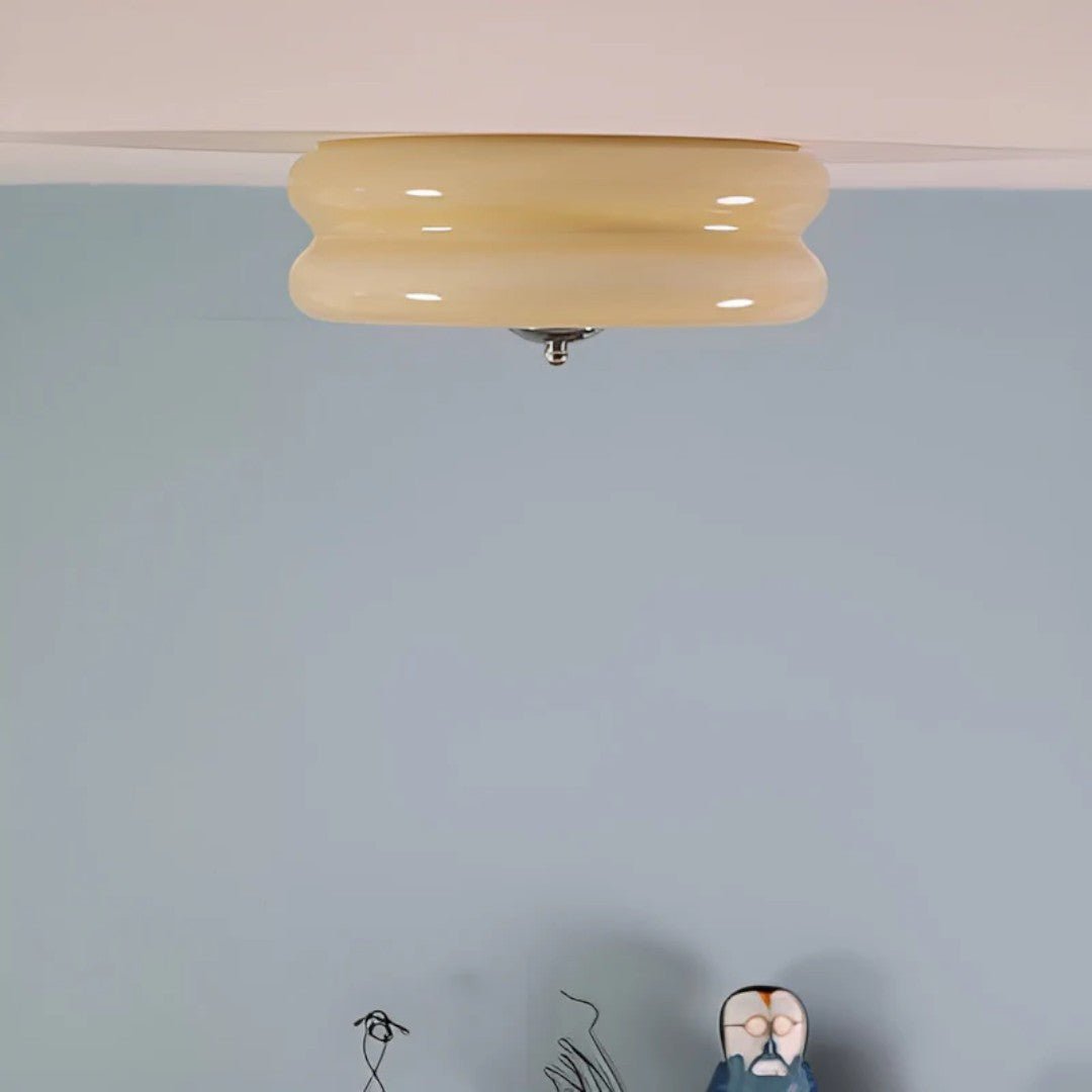Vintage glass taklampe
