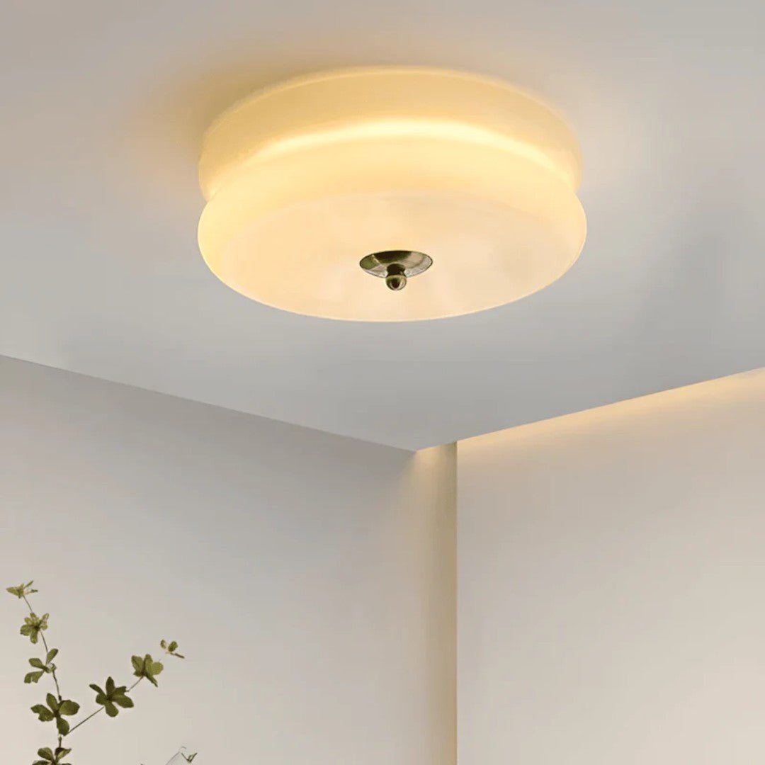 Vintage glass taklampe