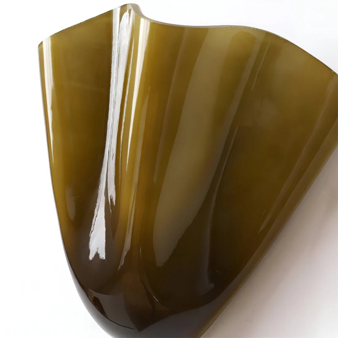 Vintage Vegglampe med Bladformet Glasskjerm
